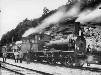 Locomotive à tender n° 63 du type A2T des chemins de fer du Nord-Est suisse